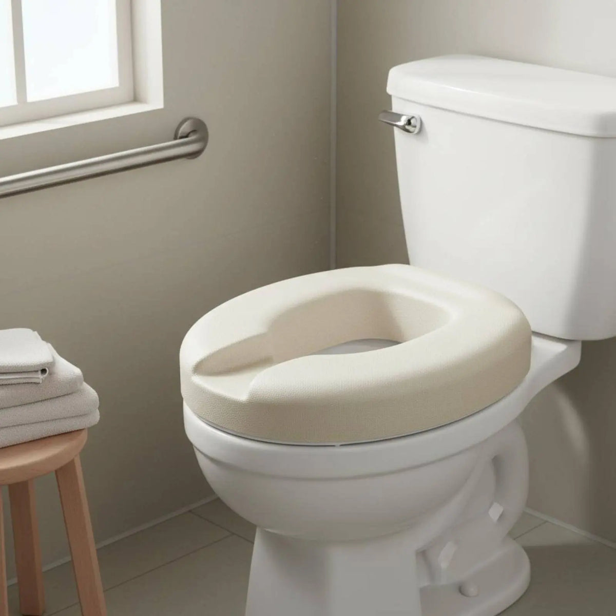 Siège de toilette surélevé imperméable en polypropylène expansé