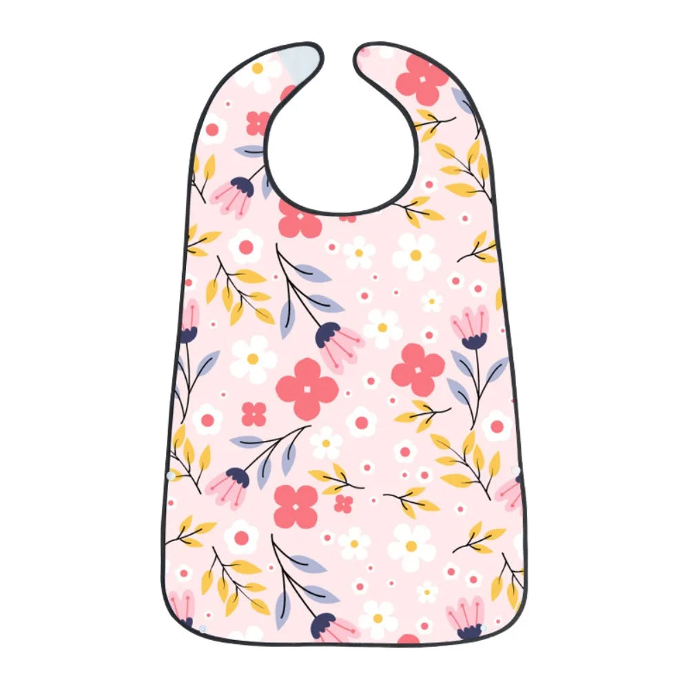 Bavoir pour adulte fleuri