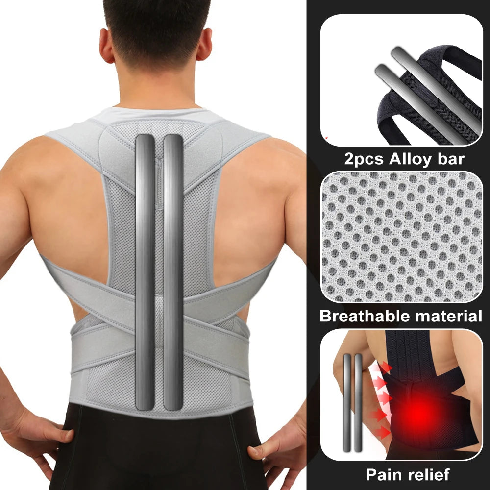 Ceinture lombaire renforcée | Correcteur de posture réglable