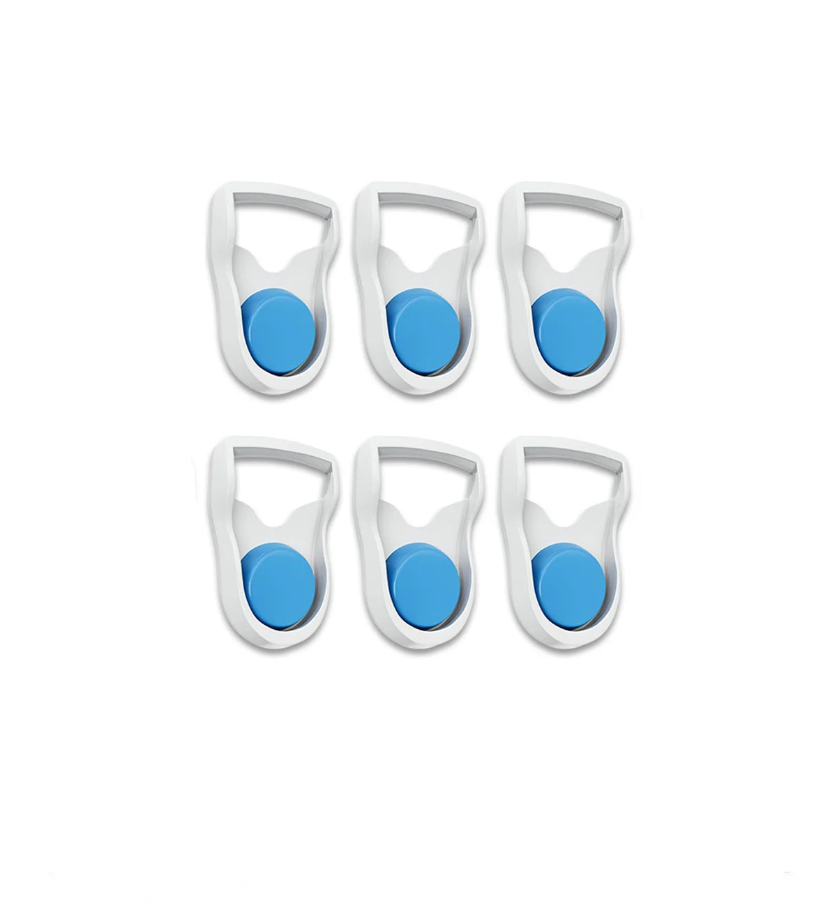 Six Clips pour masque