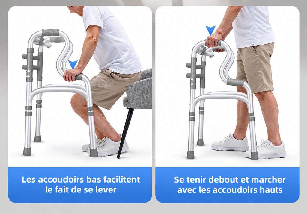 homme avec marchette