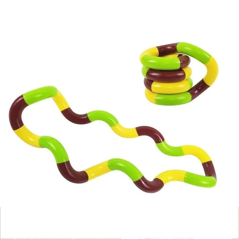 jouet torsder jaune vert brun
